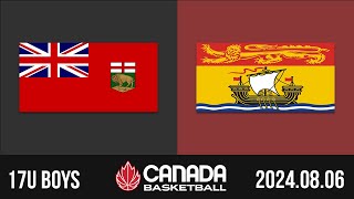 2024 Canada Basketball Nationals 🏀 17U BOYS Manitoba v New Brunswick Aug 6 2024 [upl. by Remmer]