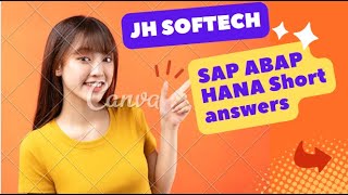 SAP ABAP HANA Short answers [upl. by Nitsyrk]