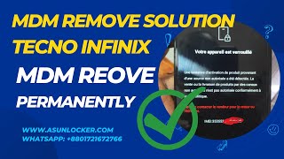 Tecno Infinix MDM remove solution [upl. by Anicul]