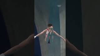 At Tokyo2020  Quan Hongchans gets two perfect scores in the womens 10m platform 🥇 [upl. by Tiff]