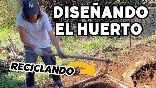 Planteando el NUEVO HUERTO con materiales RECICLADOS Vlog163 [upl. by Jola]