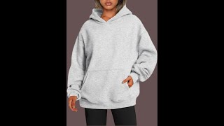 EFAN Womens Hoodies Oversized Sweatshirts Pullover Fleece Sweaters Long Sleeve Winter Fall Outfits F [upl. by Atiuqal919]