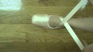 How to Tie Pointe Shoes the whys and why nots final cut [upl. by Arevle892]