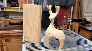 Fast Reindeer  Made From 2x4 With A Bandsaw [upl. by Audi926]