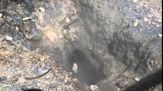 Fumarole at Solfatara Volcano in Pozzuoli near Naples [upl. by Ennoid430]