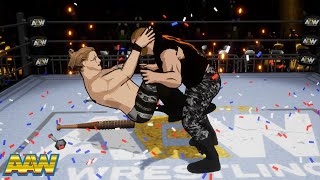 New PS4XB1 Wrestling Game AAW PS4 Chris Jericho vs Jon Moxley Action Arcade Wrestling [upl. by Pinebrook]