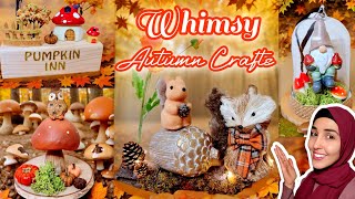 4 NEW AUTUMN CRAFTS 🍂 DIY Whimsy Fall Decor 🦉 Rustic Cottagecore Ideas 🐿 Natural Decorations ✨️ [upl. by Kelley]