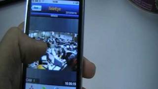 TeleEye CCTV System  Mobile Monitoring by iphone [upl. by Haila]