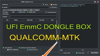 ufi emmc tool box dongle qualcommmtk flashrepair bypass auth [upl. by Franzen11]