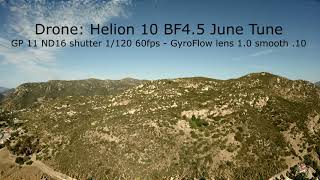 Helion 10  June Tune  GyroFlow stabilized GoPro [upl. by Sophey]