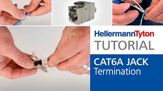 New Cat6A Keystone Jack Termination Video [upl. by Stefanac313]