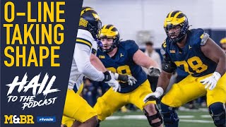 Michigan Football OL depth starting to take shape in spring practice [upl. by Comethuauc493]