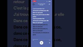 carrousel 🎠 AmirIndila frenchmusic music spotify lyrics  DarienCylakuxm3mp [upl. by Hodges566]