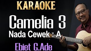 Camelia 3 Karaoke Ebiet G Ade Nada Wanita Cewek Female key A [upl. by Sanbo]