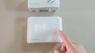 Telus Thermostat Battery Replacement easy tutorial [upl. by Coussoule]