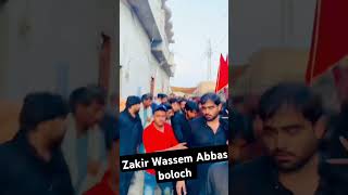 Zakir Sirdar Wassem Abbas boloch new video majlis subcubre Chanal 2024 [upl. by Vinita87]