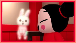 PUCCA  The table ghost  IN ENGLISH  03x22 [upl. by Anirb]