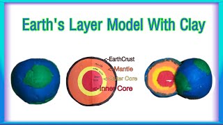 Science Earth Layer Craft  Earth Layer Clay Model shorts [upl. by Hwang115]