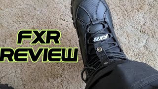 FXR XCross snowmobile boots review [upl. by Edlun]