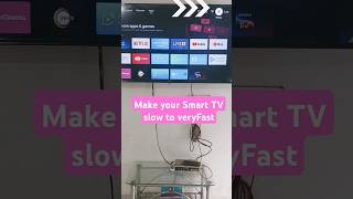 Make Your Smart Tv 📺Slow to Very Fast smarttv boostspeed shorts slowtofast androidtv hdtv [upl. by Esilrac]