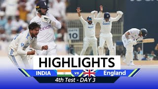 IND vs ENG 4th Test Day 3  India vs England Test Match Highlights Match Highlights [upl. by Ful]