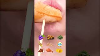 ASMR Eating Emoji Food ChallengeSatisfying Eating Sounds먹방 shorts mukbang eatingsounds food [upl. by Hersch]