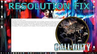 Call of Duty 1 How set resolution 169  1080P  1440P  2160P  TUTORIAL [upl. by Elocel305]