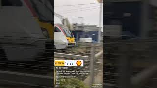 Stansted Express 720135 and 536 passes Cheshunt for Stansted Airport [upl. by Amatruda]