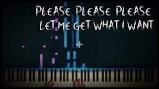 The Smiths  Please Please Please Let Me Get What I Want  Piano Cover amp Tutorial [upl. by Punak]